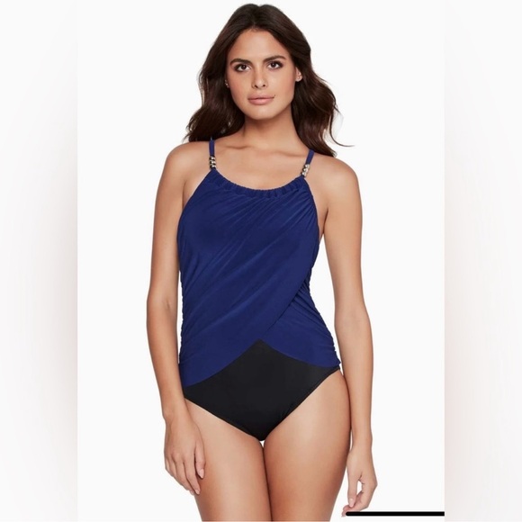 $162 Magicsuit by Miraclesuit Lisa One Piece Swimsuit Size US 8 - Picture 1 of 11